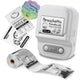 Portable Inkless Thermal Label Printer with Bluetooth Connectivity, Compatible with 12-58mm Paper Widths for Home Organization, Office Filing, Retail Pricing, and Creative Labeling Projects (White)