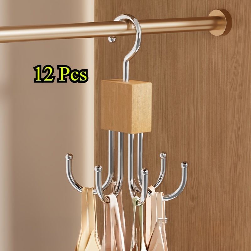 Gold Black rotating hanger, multi-hook hanger, home organisation, storage solution, high-quality hanger, Australian home, space-saving hanger, entryway organiser, wardrobe accessory, sturdy hanger