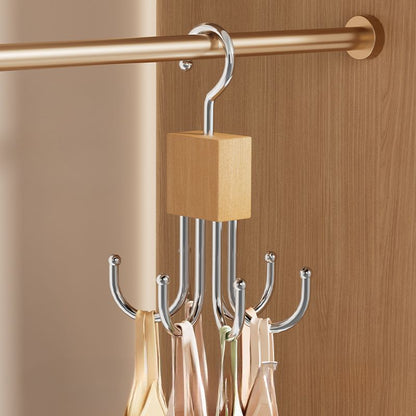 Gold Black rotating hanger, multi-hook hanger, home organisation, storage solution, high-quality hanger, Australian home, space-saving hanger, entryway organiser, wardrobe accessory, sturdy hanger