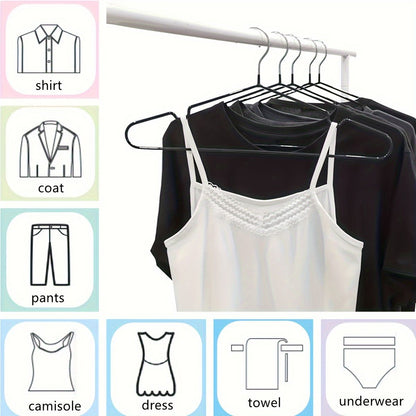 Black Blue plastic-coated metal hangers, non-slip clothes hangers, 50-pack hangers, durable hangers, closet organization hangers, wardrobe hangers, commercial hangers Australia
