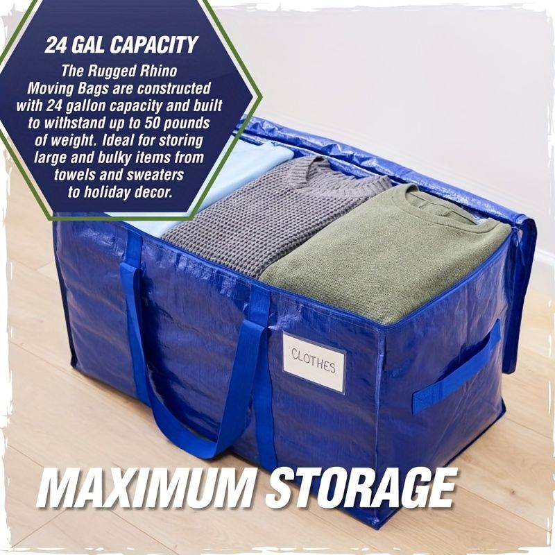 Blue White large capacity storage bin, home organisation, toy storage, clothes storage, durable storage container, Australian storage solutions