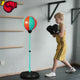 Black kids punching ball, boxing set for kids, martial arts toy for kids, adjustable punching ball, durable punching ball, children's fitness toy, active play equipment Australia