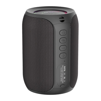 Portable Bluetooth Speaker Compact Speaker High-Quality Sound Long Battery Life - Black - Size 90-93-128mm