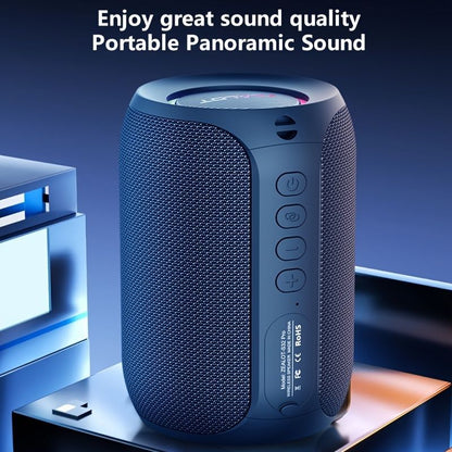 Portable Bluetooth Speaker Compact Speaker High-Quality Sound Long Battery Life - Black - Size 90-93-128mm