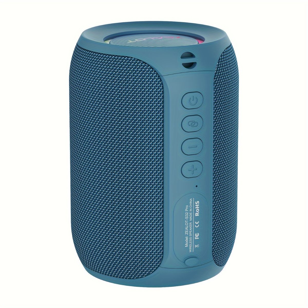 Portable Bluetooth Speaker Compact Speaker High-Quality Sound Long Battery Life - Black - Size 90-93-128mm