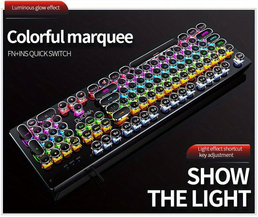 Black Magenta RGB mechanical keyboard, colourful keyboard, marquee light keyboard, gaming keyboard Australia, backlit mechanical keys, USB mechanical keyboard, tactile keyboard for work and play