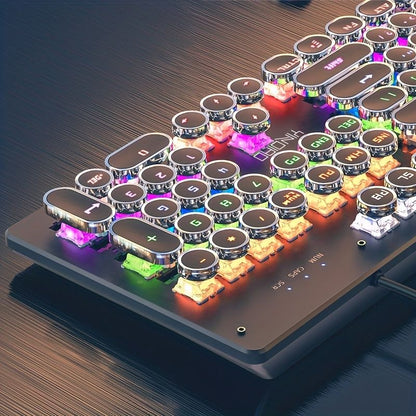 Black Magenta RGB mechanical keyboard, colourful keyboard, marquee light keyboard, gaming keyboard Australia, backlit mechanical keys, USB mechanical keyboard, tactile keyboard for work and play