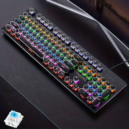 Black Magenta RGB mechanical keyboard, colourful keyboard, marquee light keyboard, gaming keyboard Australia, backlit mechanical keys, USB mechanical keyboard, tactile keyboard for work and play