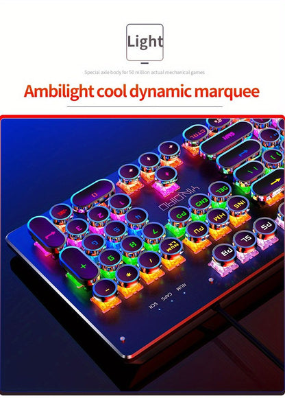 Black Magenta RGB mechanical keyboard, colourful keyboard, marquee light keyboard, gaming keyboard Australia, backlit mechanical keys, USB mechanical keyboard, tactile keyboard for work and play