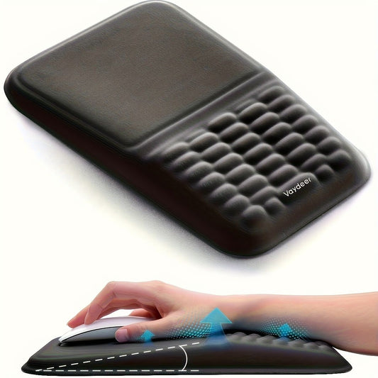 Black ergonomic mouse pad, Vaydeer, mouse accessories, computer accessories, wrist rest mouse pad, smooth tracking mouse pad, Australia office supplies, gaming mouse pad