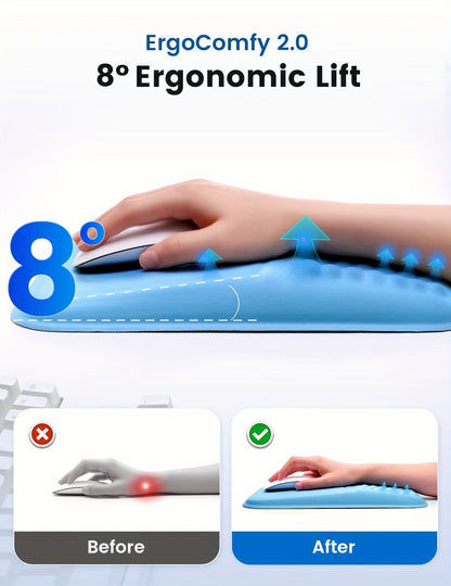Black ergonomic mouse pad, Vaydeer, mouse accessories, computer accessories, wrist rest mouse pad, smooth tracking mouse pad, Australia office supplies, gaming mouse pad