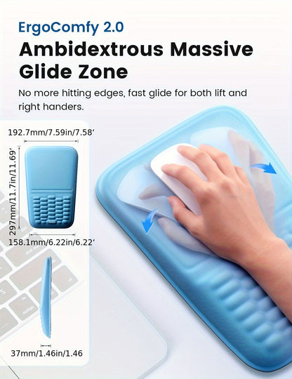 Black ergonomic mouse pad, Vaydeer, mouse accessories, computer accessories, wrist rest mouse pad, smooth tracking mouse pad, Australia office supplies, gaming mouse pad