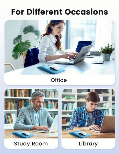 Black ergonomic mouse pad, Vaydeer, mouse accessories, computer accessories, wrist rest mouse pad, smooth tracking mouse pad, Australia office supplies, gaming mouse pad