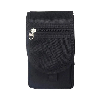 2pcs Dual Phone Holster with Belt Clip,Large Belt Smartphone Pouch for Men,Multi-Function Compatibility Mobilephone Case for Daily Use（black）