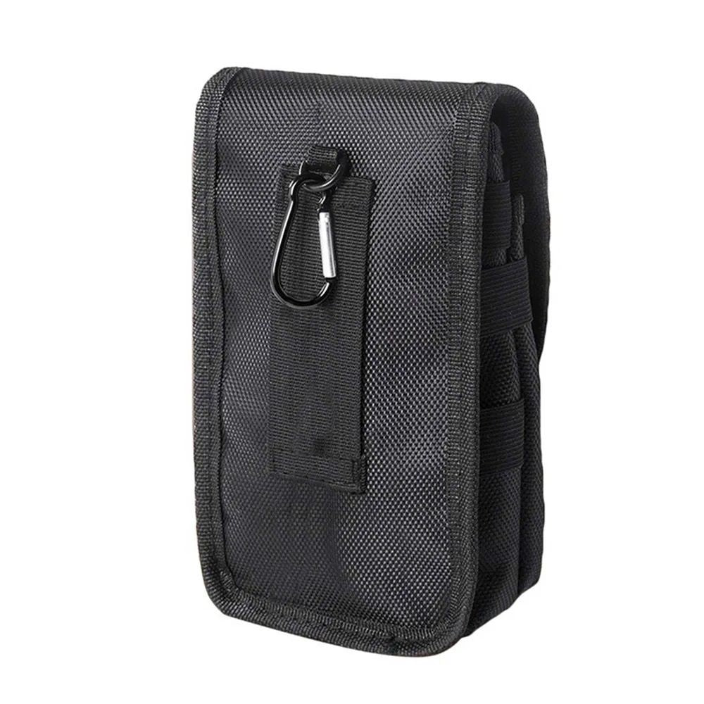 2pcs Dual Phone Holster with Belt Clip,Large Belt Smartphone Pouch for Men,Multi-Function Compatibility Mobilephone Case for Daily Use（black）