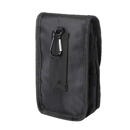 2pcs Dual Phone Holster with Belt Clip,Large Belt Smartphone Pouch for Men,Multi-Function Compatibility Mobilephone Case for Daily Use（black）