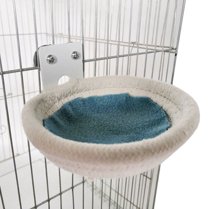 tailed parrot artificial cotton rope nest breeding nest hatching house cage parrot long tailed parrot weaving cotton rope bird nest breeding nest（10cm）
