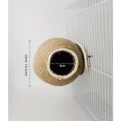 Bird Breeding Nest Warm Rope Bed House for Small Medium Bird Parrot Parakeet Conure Cockatiel Canary Finch Lovebird Budgie ( 13cm)