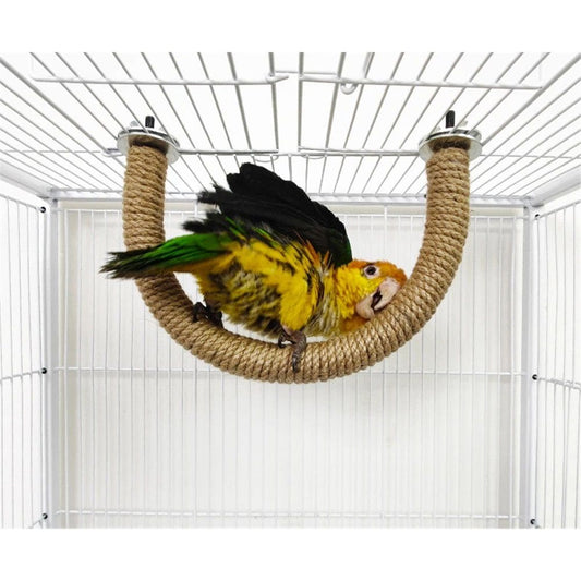 Parrots Grinding Scratchers Perch Cage Mount Bird Stand Cage Toy Rod Swing Rack Toy Grinding Perch Supplies Bird Rope Perches