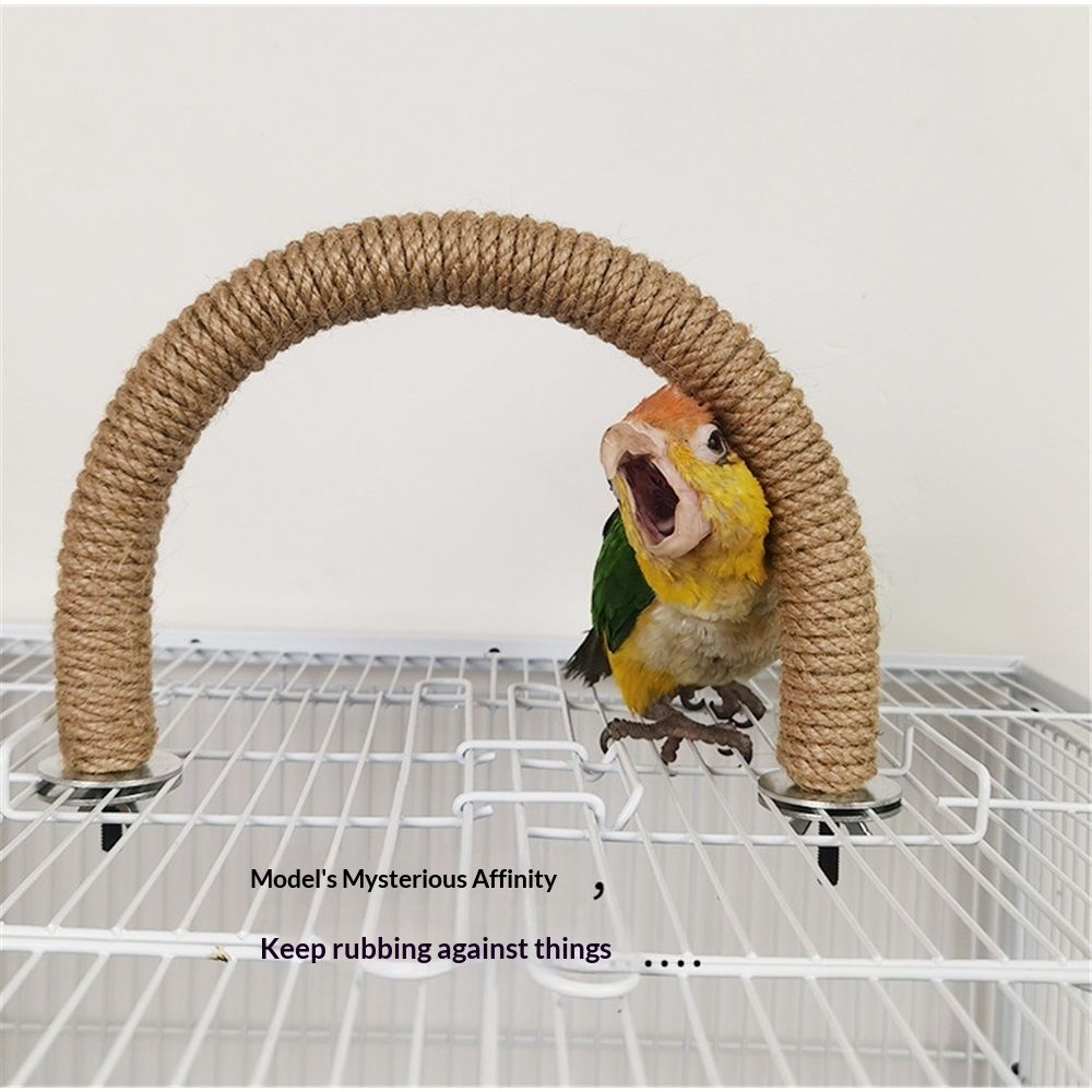Parrots Grinding Scratchers Perch Cage Mount Bird Stand Cage Toy Rod Swing Rack Toy Grinding Perch Supplies Bird Rope Perches