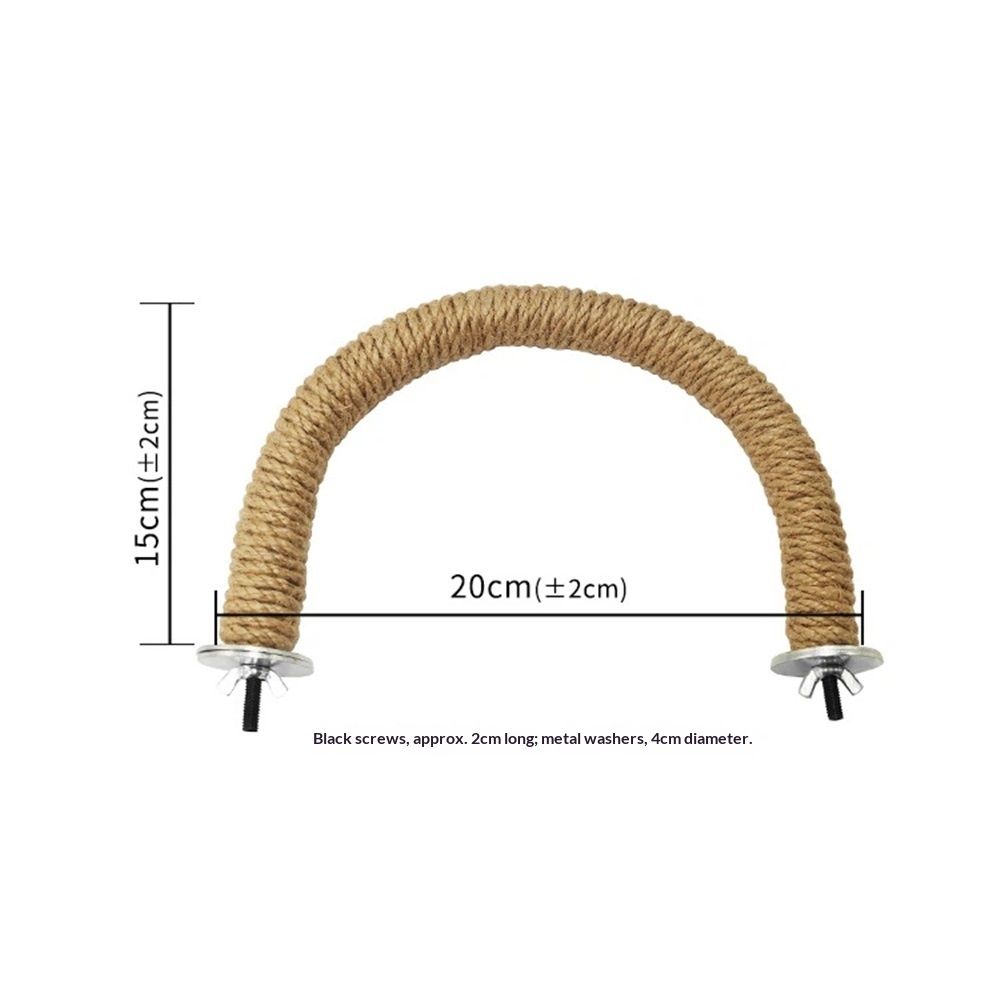 Parrots Grinding Scratchers Perch Cage Mount Bird Stand Cage Toy Rod Swing Rack Toy Grinding Perch Supplies Bird Rope Perches