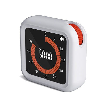 Digital Visual Timer - Large Display Magnetic Countdown Timer with Adjustable Volume and Brightness,  Memory Function for Kitchen, Classroom（White charging ）