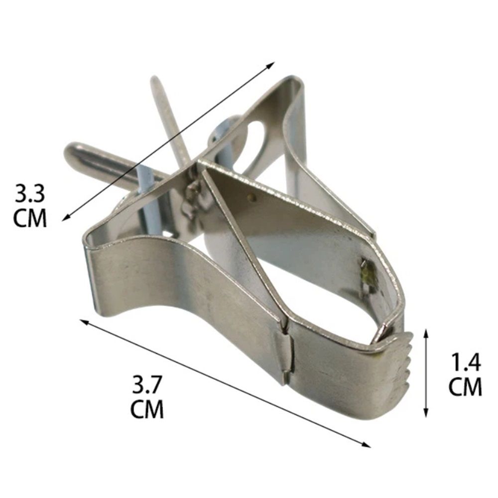 6 pcs Stainless Steel Clips Pet Feeder Bird Food Holder Parrot Cage Supplies Pet Supply Cuttlebone Clamp Clamps Birds Cage Food Clip Parrot Fixed Birdcage Fruit Fork