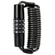 Combination Bike Lock Cable- Resettable Combination Lock, Anti-Theft Coiled Secutiry Cable for Bicycles, Kayaks, Paddle Boards, Gates and Outdoor Gear (5 FT)