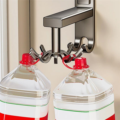 Kitchen Utensil Hanger, Rotational Suction Hooks, 360 Degree Hanger with No Punch Design, Tableware Hook for Apartment Restaurant Entryway, Home Accessories, Kitchen Rack for Bathroom Dining