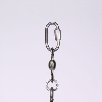Large Bird Toys, Stainless Steel Bell Toy for Parrots, Heavy Birds Cage Toy, Greys, Budgies, Lovebirds, Cockatiels,Cockatoo