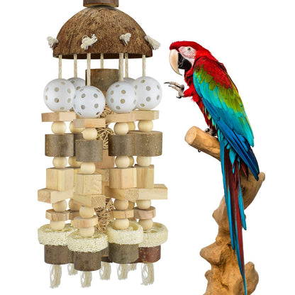Parrot toys gnawing on wood, medium-sized parrot gnawing toys, bird supplies, grey parrot bird toys Bird Toy