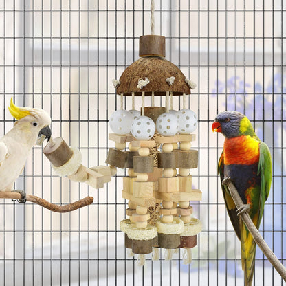 Parrot toys gnawing on wood, medium-sized parrot gnawing toys, bird supplies, grey parrot bird toys Bird Toy