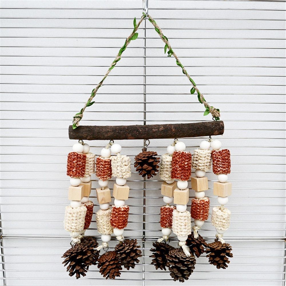 ird Parrot Chewing Toy - Multicolored Natural Wooden Blocks Bird Parrot Tearing Toys Suggested for Large Macaws cokatoos, Grey and a Variety of Parrots
