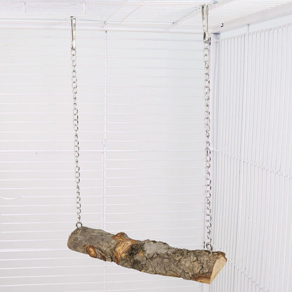 Pet bird swing, parrot cage toy, long tailed parrot, natural wooden swing toy, cockatoo, love bird, canary, small macaw