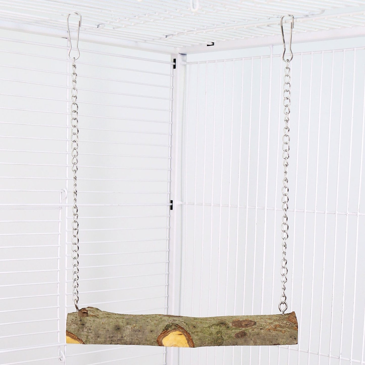 Pet bird swing, parrot cage toy, long tailed parrot, natural wooden swing toy, cockatoo, love bird, canary, small macaw