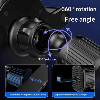 Grade Car Phone Holder - [Ultra Strong Suction] 3-in-1 Phone Mount for Dashboard, Windshield & Air Vent, Super Stable Universal Car Accessories for iPhone & All Smartphones