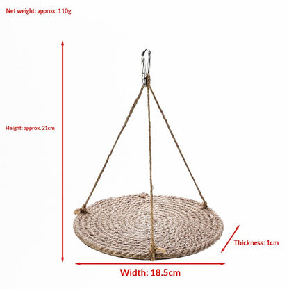 Birds Hammock Bearded Dragon Rest Bed Habitats Supplies Climbing Terrarium for Lizard Leopard Gecko Parakeet Cockatiel Rats Hamster Squirrel Chameleon (large size)