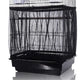 Bird Cage Seed Catcher, Large, Stretchy Form Fitting Mesh Skirt Cover for Parrot Enclosures, Light and Breathable Fabric, Prevent Scatter and Mess, Reusable,Adjustable, Lightweight,Black S