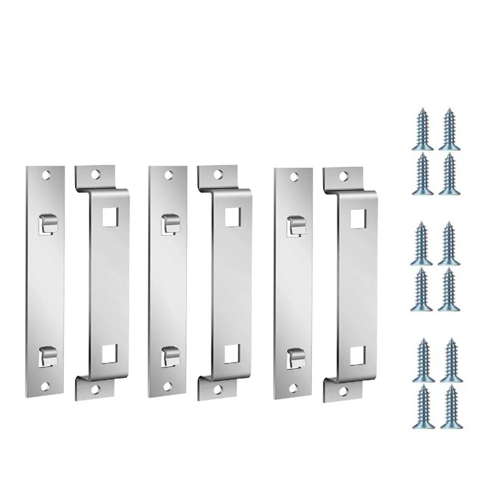 3 Sets Bird House Hanger Bracket, Rust Proof Galvanized Steel Bird House Kit, Stable Mounting Bracket with Screws for Securing and Stabilizing Bird Houses Nesting Boxes Feeders