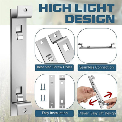 3 Sets Bird House Hanger Bracket, Rust Proof Galvanized Steel Bird House Kit, Stable Mounting Bracket with Screws for Securing and Stabilizing Bird Houses Nesting Boxes Feeders