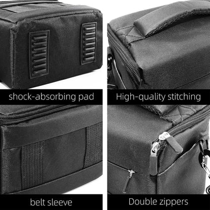 Compact Camera Bag – Stylish, Shockproof, Versatile Shoulder Case for Men/Women DSLR, Mirrorless, and Digital Cameras (Canon/Nikon/Sony/Fuji) - Black