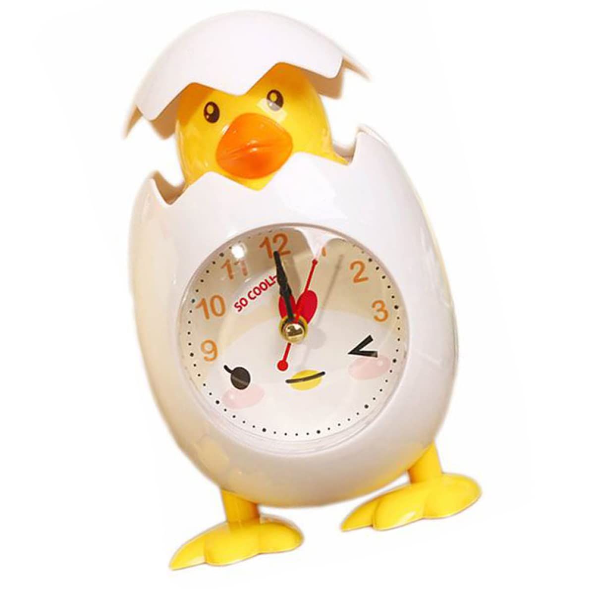 Kids Alarm Clock, Chicken Egg Alarm Clock Cartoon Desktop Clock Cute Bedside Clock for Kids Gift Children Bedroom Home Decor