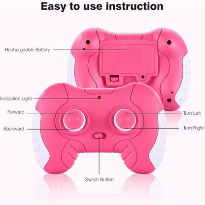 Remote Control Car for Girls, 1:12 Pink Monster Truck, with Rechargeable Battery,Road RC Car Toys for Daughter Granddaughter