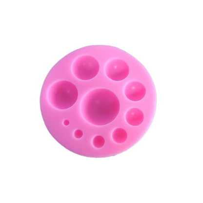 DIY 3D Pearl Mold Ball Pearl Semi Sphere Chocolate Silicone Molds Cake Decorating Sugar Lollipop Mold Dome Mousse