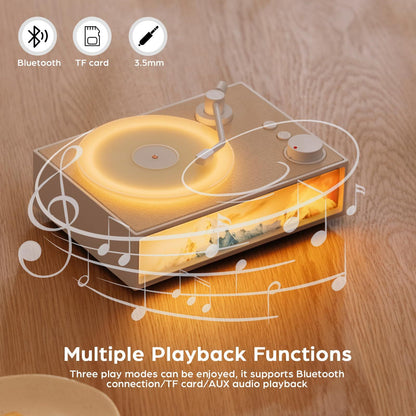 Retro Bluetooth Speaker  Wireless Speaker with Aroma Diffuser Night Light Old Fashioned Classic Phonograph Style Speaker