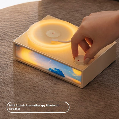 Retro Bluetooth Speaker  Wireless Speaker with Aroma Diffuser Night Light Old Fashioned Classic Phonograph Style Speaker