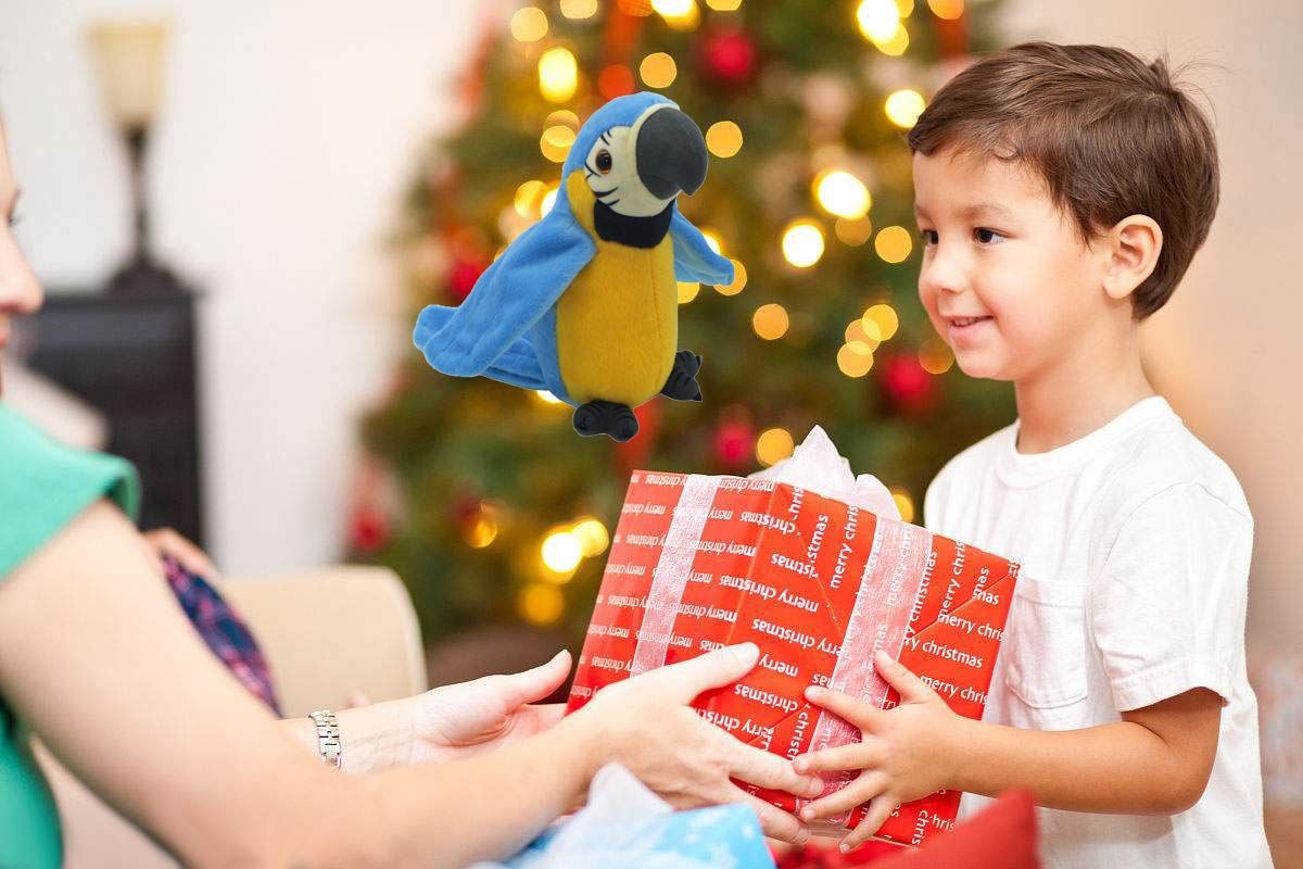 Talking Parrot Repeats What You Say Mimicry Pet Toy Plush Buddy Parrot Electronic Pet Talking Plush Toy for Children Gift