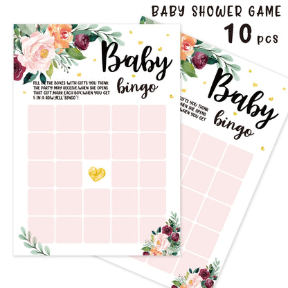 5 PCS Draw Baby Shower Games, Boy or Girl Gender Reveal Party Game - Baby Shower Party Activities Supplies - Can You Guess