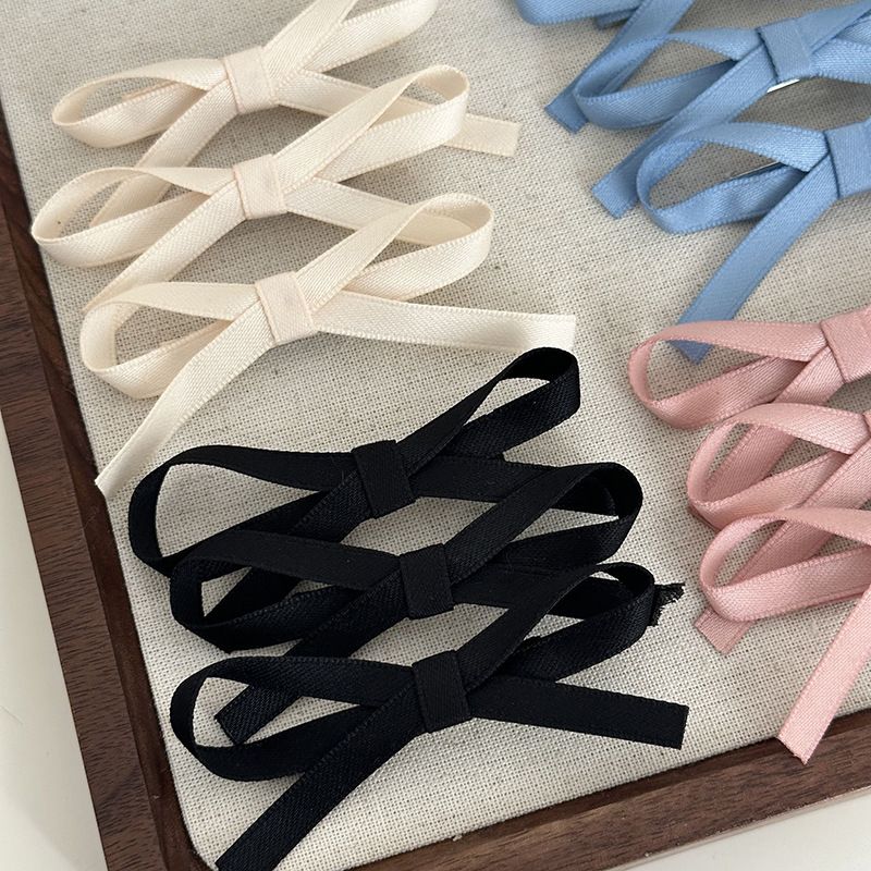 4pcs Sweet Ballet Ribbon Bow Hairpins Hair Bows Hair Barrettes Lovely Snap Clip Adult Teens Hair Braiding Accessories Hair