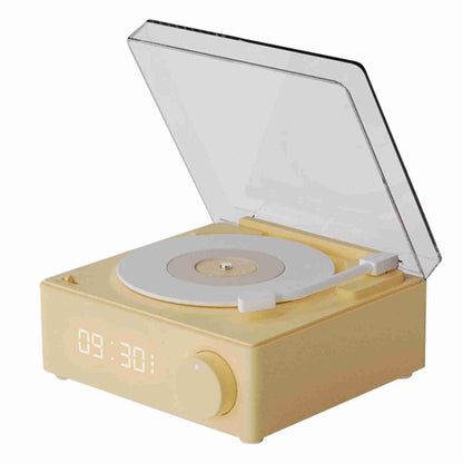 Record Player Style Bluetooth Speaker Phonograph Style Retro Bluetooth Speaker Yellow Cute Look Gift for Girls Good Bass